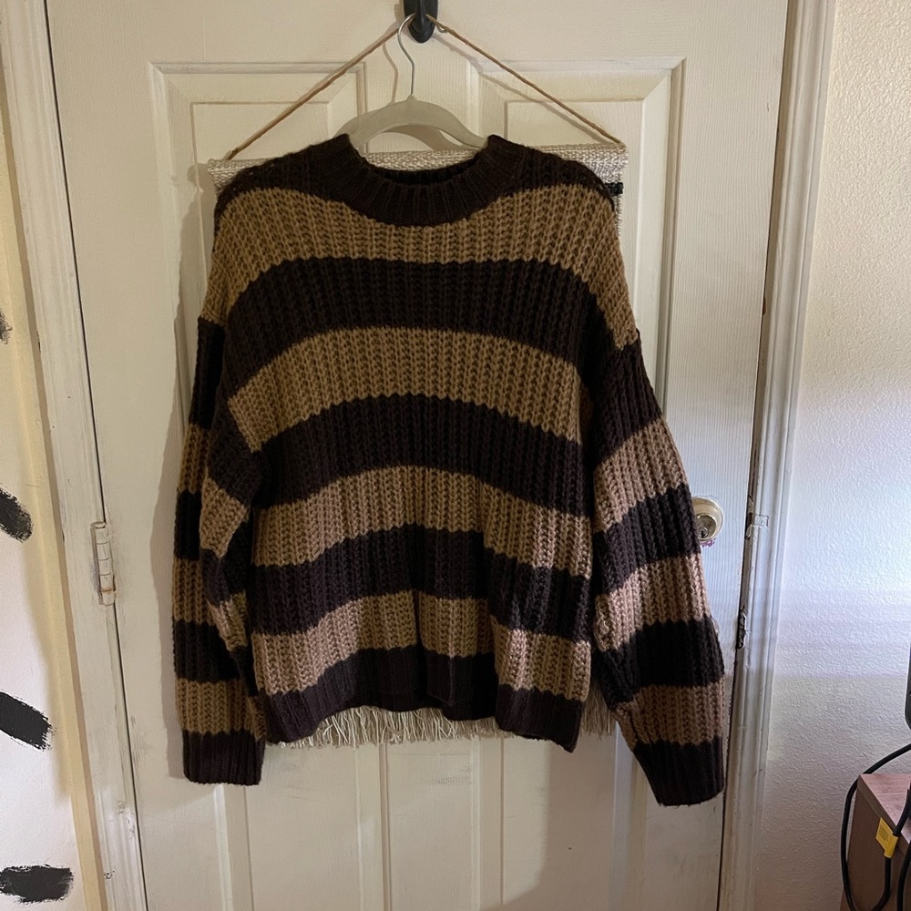 Oversized cozy knit sweater